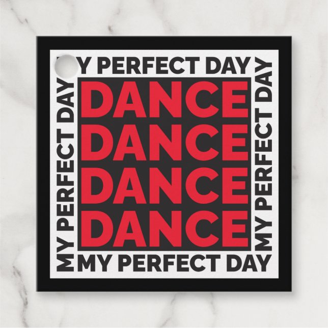 Étiquettes Cadeau Ma danse du jour parfaite (Devant)
