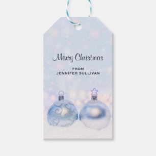 Étiquettes-cadeau Magical Metallic Christmas Balls
