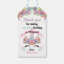 Magical Unicorn Anniversaire Favoriser les étiquet
