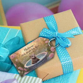 Étiquettes-cadeau Magnet pour Baby Shower Otterly Adorable