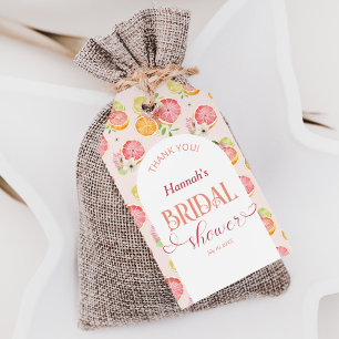 Étiquettes-cadeau Main Squeeze Fête des mariées d'été Favoriser