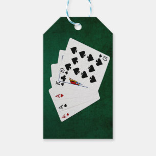 Étiquettes-cadeau Mains De Poker - Trois D'Un Genre - Ace