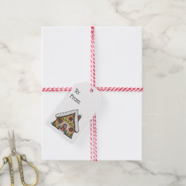 Étiquettes-cadeau Maison de pain d'épices Noël