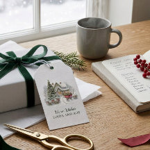 Maisonnette de conte de Noël personnalisée