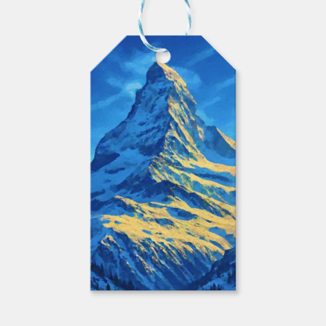 Étiquettes-cadeau Majestic Matterhorn (Devant)