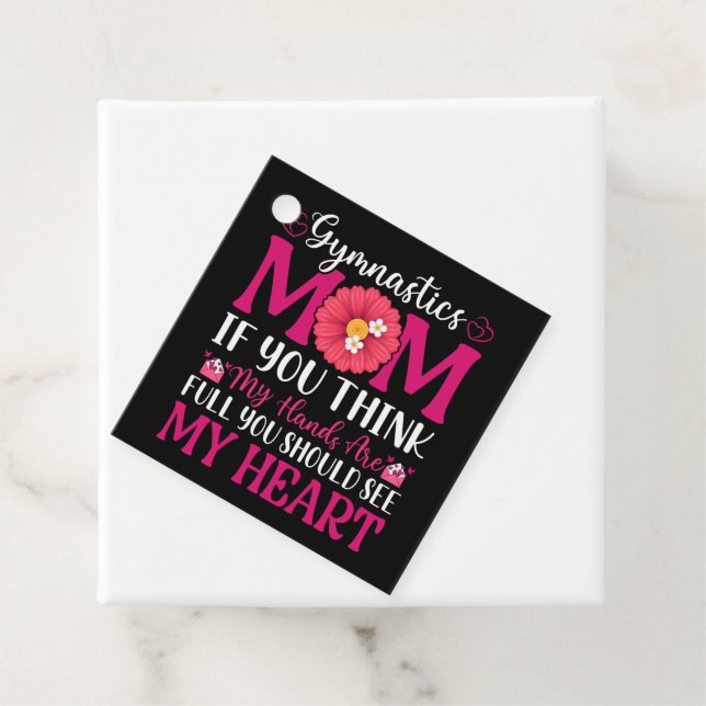 Étiquettes Cadeau Maman de gymnastique (En situation)