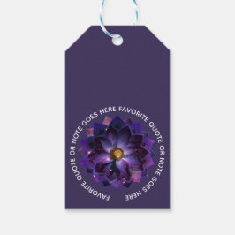 Étiquettes-cadeau Mandala mystique Fleur de Lotus | Nouvel âge