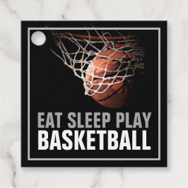 Étiquettes Cadeau Manger Sommeil Jouer Basket-Ball Artwork Motivatio