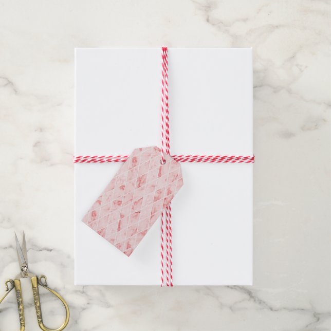 Étiquettes-cadeau marbre (Avec de la ficelle)