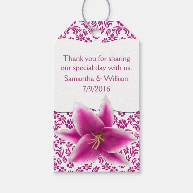 Étiquettes-cadeau Marche de mariage pour Stargazer Lily (Devant)