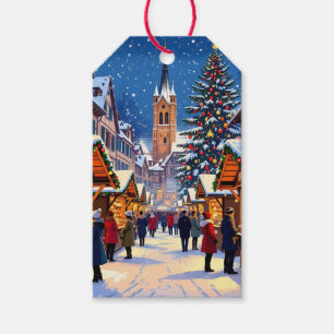 Étiquettes-cadeau Marché de Noël de Strasbourg, France