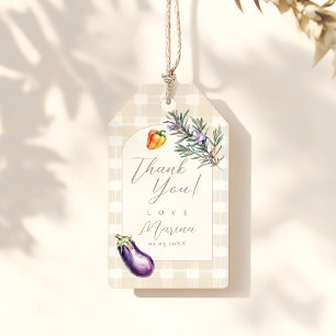 Étiquettes-cadeau Marché "Grown with Love" pour la fête prénatale