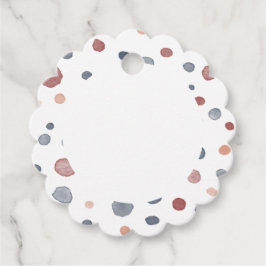 Étiquettes Cadeau Marcus Confetti Aquarelle Points Favoriser les éti