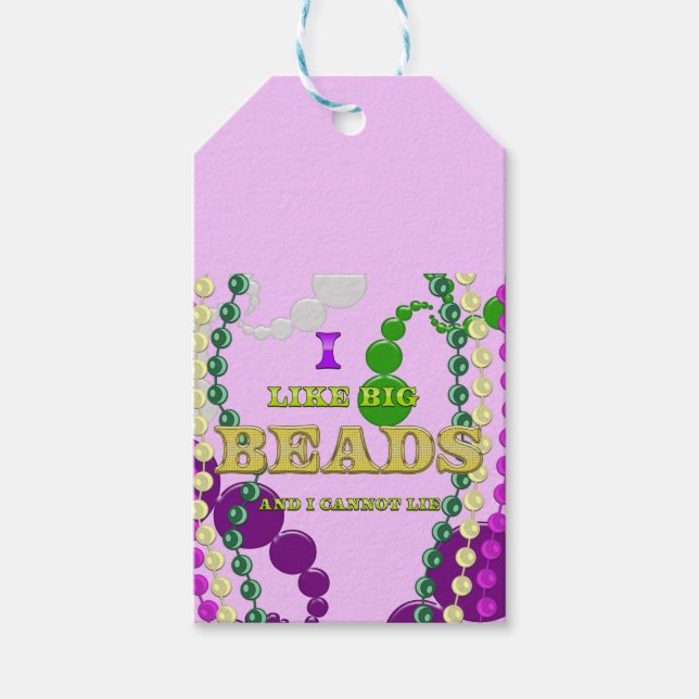 Étiquettes-cadeau mardi gras (Devant)