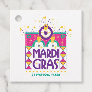 Étiquettes Cadeau Mardi Gras Arch, Galveston, Texas