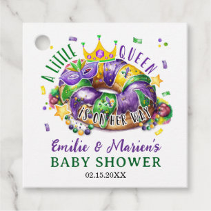 Étiquettes Cadeau Mardi Gras Une petite reine est en route