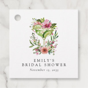 Étiquettes Cadeau Margarita Fiesta Floral Fête de Mariage