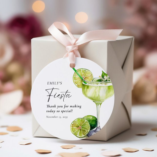 Étiquettes Cadeau Margarita Fiesta mexicaine de mariage (Créateur téléchargé)