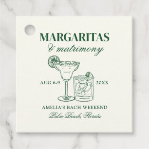 Étiquettes Cadeau Margaritas & Matrimony Bach