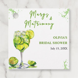 Étiquettes Cadeau Margs & Mariony Margarita Fête des mariées Cocktai