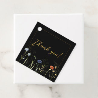 Étiquettes Cadeau Mariage bohème botanique à fleur sauvage lunatique