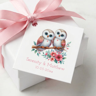 Étiquettes Cadeau Mariage Bohème Rustique Campagnard en Forêt Enchan