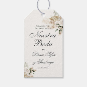 Étiquettes-cadeau Mariage Boho