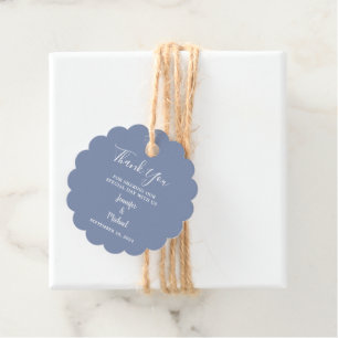 Étiquettes Cadeau Mariage campagnard rustique feuille  Merci