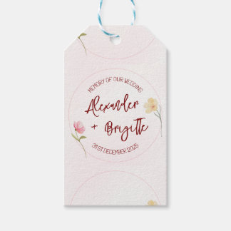 Étiquettes-cadeau Mariage d'Alexander et Brigitte