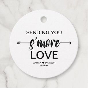 Étiquettes Cadeau Mariage d'amour S'more 