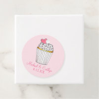 Mariage de Baby shower nuptiale Cupcake Coeur rose