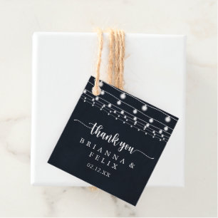 Étiquettes Cadeau Mariage de calligraphie Rustique