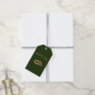 Étiquettes-cadeau Mariage de Hunter Green