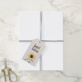 Étiquettes-cadeau Mariage de marguerite couleur Pastel Retro