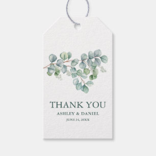 Étiquettes-cadeau Mariage de Merci moderne Eucalyptus