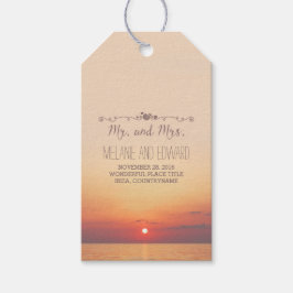 Étiquettes-cadeau Mariage de plage