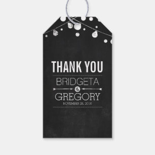 Étiquettes-cadeau Mariage de voyants Chalkboard