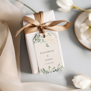 Étiquettes-cadeau Mariage d'eucalyptus