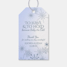 Mariage d'hiver Snowflakes Bleu