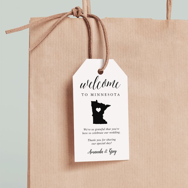 Étiquettes-cadeau Mariage du Minnesota (Créateur téléchargé)