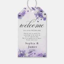 Mariage élégant aquarelle violette