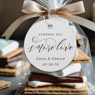 Étiquettes Cadeau Mariage Élégant Classique S'mores