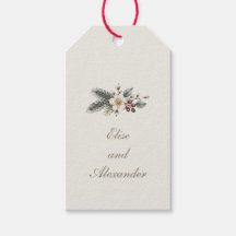 Mariage Floral Aquarelle Botanique d'Hiver