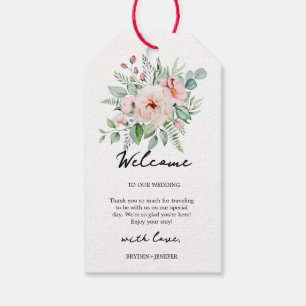 Étiquettes-cadeau Mariage Floral de Jardin d'Été