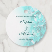 Mariage floral turquoise élégant