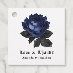 Étiquettes Cadeau Mariage gothique floral