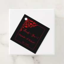 Mariage gothique foncé "Merci"
