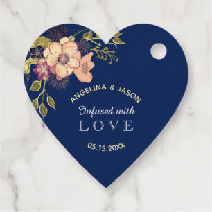 Étiquettes Cadeau Mariage imprégné d'amour