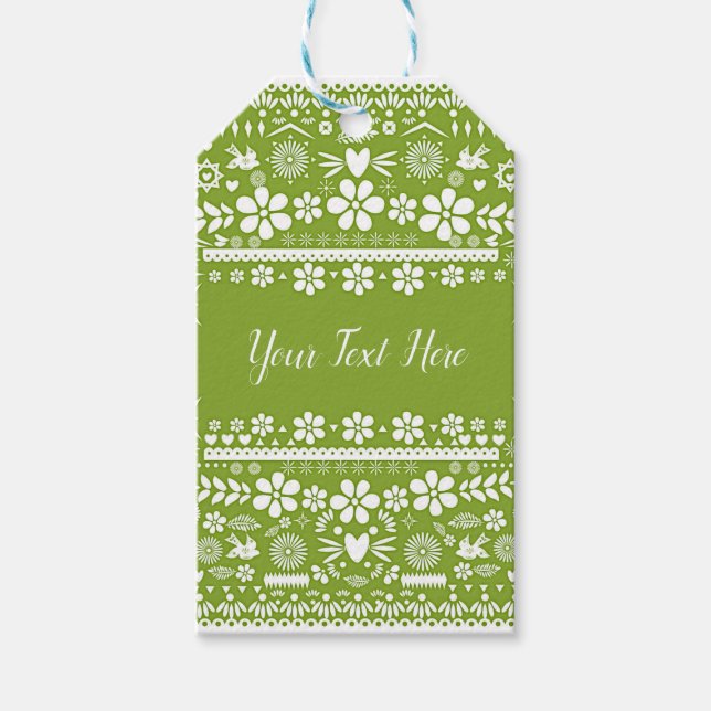 Étiquettes-cadeau Mariage Mariage vert Picado Lime Avocado (Devant)