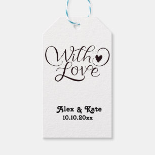 Étiquettes-cadeau Mariage minimaliste